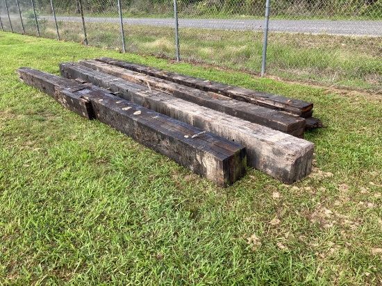 4 - 20' creosote laminated 12"x12" beams