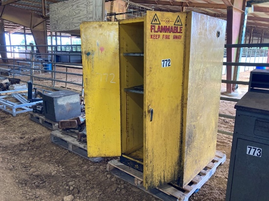 metal cabinets- gas can