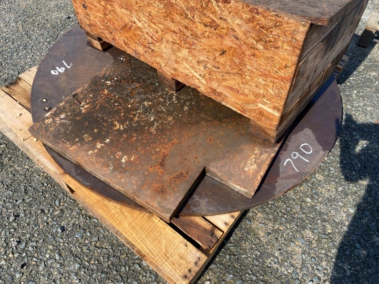 pallet of 3/4 and 1" plate