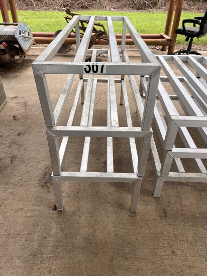 3- aluminum 20"x60" dunnage racks