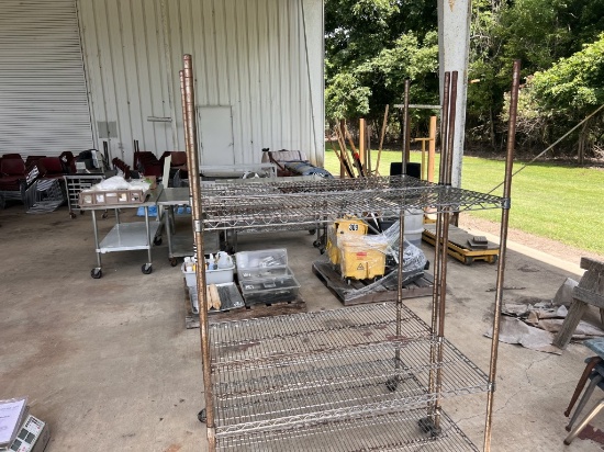 2 - 3 shelf rolling racks