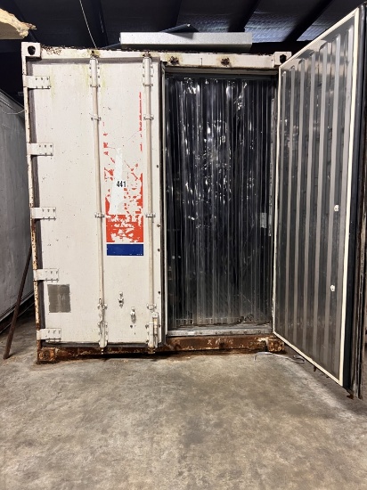 8'x40' Reefer container freezer with air curtain, analog