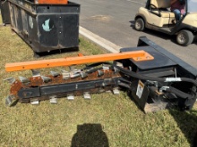 Skid steer trenching attachment