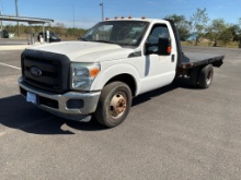 2014 Ford F350 flatbed truck