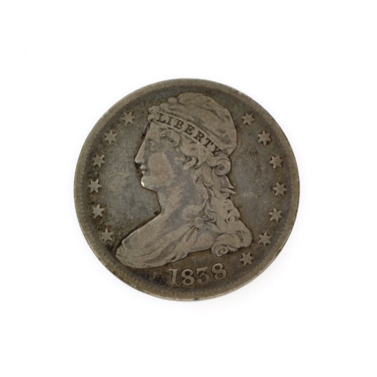 Rare 1838 Capped Bust Half Dollar Coin