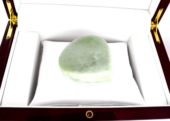 APP: 9.6k 870.50CT Pear Cut Cabochon Jade Gemstone