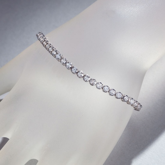 APP: 9.5k *Fine Jewelry 14KT White Gold, 4.00CT Round Brilliant Cut Diamond Bracelet (VGN A-39)