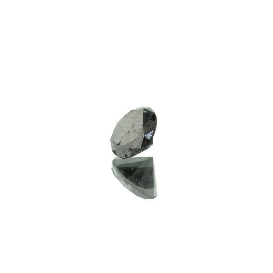 APP: 1.8k 2.58CT Round Cut Rare Black Diamond Gemstone