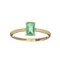 APP: 1.4k Fine Jewelry, Designer Sebastian 14KT Gold, 0.61CT Emerald and 0.05CT Diamond Ring