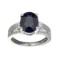 APP: 0.8k Fine Jewelry Designer Sebastian 2.87CT Bllue Sapphire And White Topaz Sterling Silver Ring