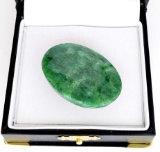 APP: 18k 120.10CT Oval Cut Emerald Gemstone