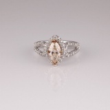 APP: 12.9k *14 kt. Two Tone Gold, 1.73CT Diamond Ring (NG R11137)