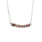 Fine Jewelry Designer Sebastian, 1.25CT Oval Cut Almandite Garnet And Sterling Silver Necklace