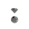 APP: 0.5k 0.70CT Round Cut Black Diamond Gemstone