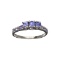 APP: 0.6k Fine Jewelry 0.36CT Round Cut Tanzanite Over Sterling Silver Ring