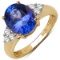 APP: 6.3k *Fine Jewelry 14 kt. Gold, 2.60CT Oval Cut Tanzanite And Diamond Ring