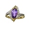 Fine Jewelry 1.75CT Purple Amethyst Quartz And Almandite Garnet Platinum Over Sterling Silver Ring