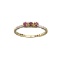 APP: 0.5k Fine Jewelry 14KT Gold, 0.19CT Red Ruby And Diamond Ring