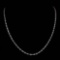 *Fine Jewelry 14KT White Gold, 2.0GR, 18'' Corrugated Oval Chain