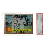 Rare Babe Ruth 1962 Topps Babe And Mgr. Huggins Card #137 PSA EX - MT