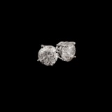APP: 27.7k *Fine Jewelry 3.01CT Round Brilliant Cut Diamond Earrings (VG B-38)