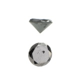 APP: 0.7k 0.89CT Round Cut Black Diamond Gemstone
