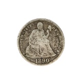 1890 Liberty Seated Dime Coin