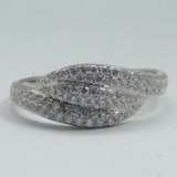 *Fine Jewelry 14 kt. White Gold, 0.44CT Round Cut Diamond Ring