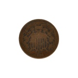 Rare 1864 Two-Cents Piece Coin