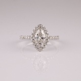 APP: 7.2k Fine Jewelry *14 kt. White Gold, 1.45CT Diamond Ring