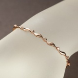 APP: 2.2k *Fine Jewelry 14KT Rose Gold, 0.15CT Round Brilliant Cut Diamond Bracelet