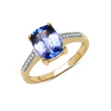 *Fine Jewelry 14 kt. Gold, 1.73CT Cushion Cut And Diamond Ring