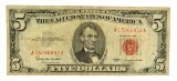 1963 $5 U.S. Red Seal Note