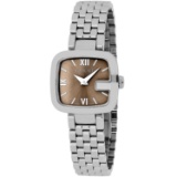 *Gucci Women's Classic Stainless Steel Case Brown Dial Swiss Quartz Movement Scratch Resistant Watch