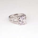 *Fine Jewelry 14 kt. Gold, New Custom Made 2.50CT Kunzite And 0.02CT Diamond One Of a Kind Ring