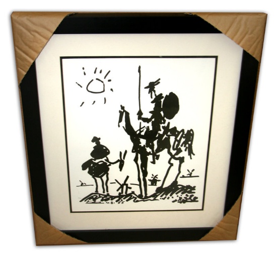 Pablo Picasso (After) 'Don Quixote' Museum Framed & Matted