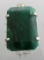 APP: 16.3k Fine Jewelry Designer Sebastian 397.85CT Emerald Cut Emerald and Sterling Silver Pendant
