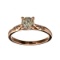 APP: 4.8k Fine Jewelry 14 kt. Rose Gold, 0.57CT Round Cut Diamond Ring