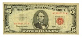 1963 $5 U.S. Red Seal Note