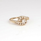 *Fine Jewelry 14 kt. Gold, New Custom Made 0.50CT Diamond One Of a Kind Ring