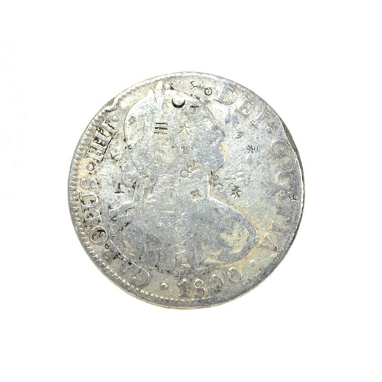 1800 Eigth Reales American First Silver Dollar Coin