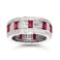 *Fine Jewelry, 14KT White Gold, 1.35CT Ruby And 0.85CT Diamond Ring