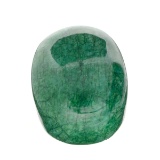 APP: 10.4k 2,618.00CT Oval Cut Cabochon Green Beryl Emerald Gemstone