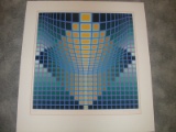 Victor Vasarely Serigraphs #135/250 Paper Size 30 x 32