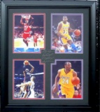 Kobe, Lebron, Jordan, Magic  - Engraved Signatures