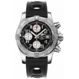 *Breitling Men's Super Avenger II Stainless Steel Case, Rubber Strap, Scratch-Resistant Watch