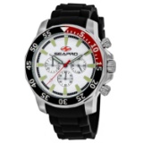 *Seapro Men's Scuba Explorer Stainless Steel, Silicone Strap, Silver Dial, Scratch Resistant Watch