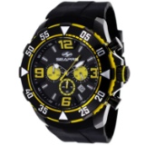 *Seapro Men's Diver Stainless Steel Case, Silicone Strap, Quartz Movement, Scratch Resistant Watch