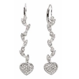 *Fine Jewelry, 14KT White Gold, 0.40CT Diamond Earrings