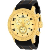 *Oceanaut Men's Impulse Sport Stainless Steel Case Silicone Strap, Gold Dial Scratch Resistant Watch